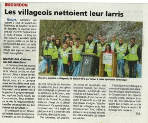 nettoyage du larris